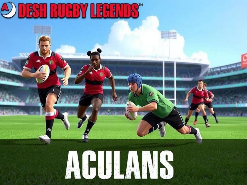 Intense rugby action in Desh Rugby Legends Desh Rugby Legends Gameplay Screenshot